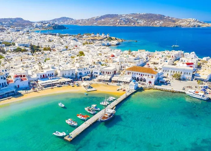 Modern Mykonos Private Pool Stunning View * Фанари