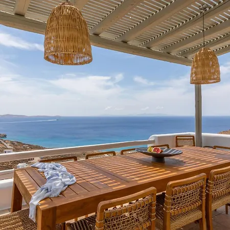 Modern Mykonos Private Pool Stunning View 빌라 *