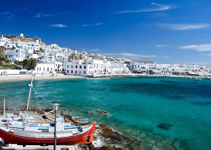 빌라 Modern Mykonos Private Pool Stunning View *