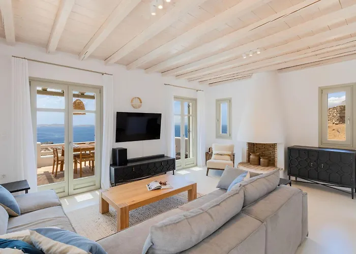 빌라 Modern Mykonos Private Pool Stunning View