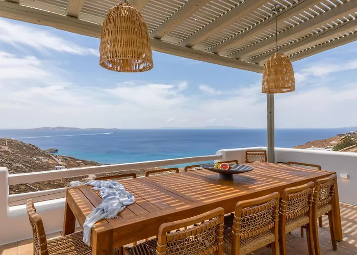 Modern Mykonos Private Pool Stunning View 빌라 *